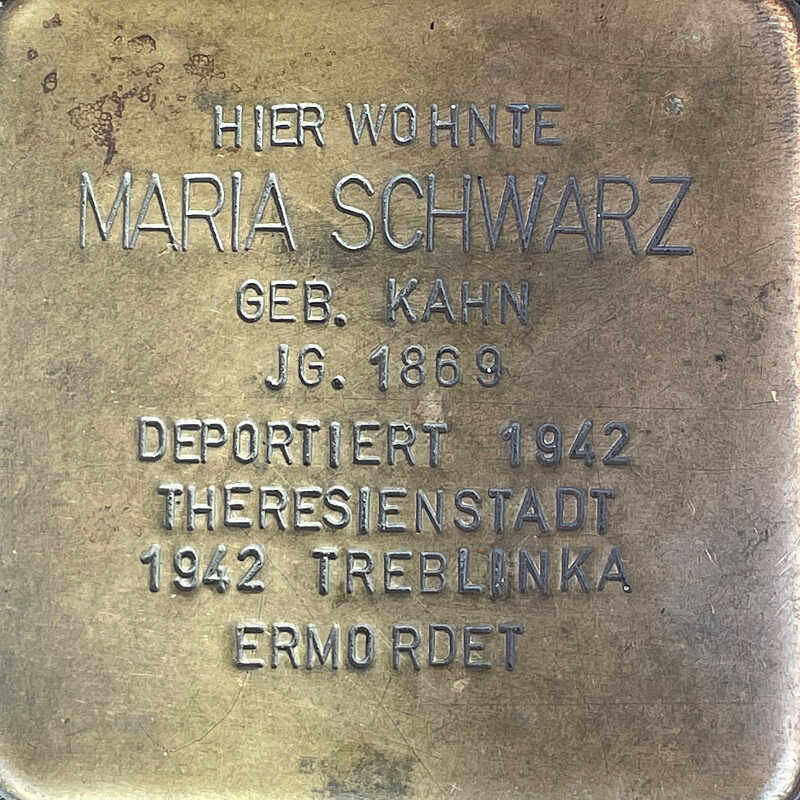 Stolperstein von Maria Schwarz in Heinsberg